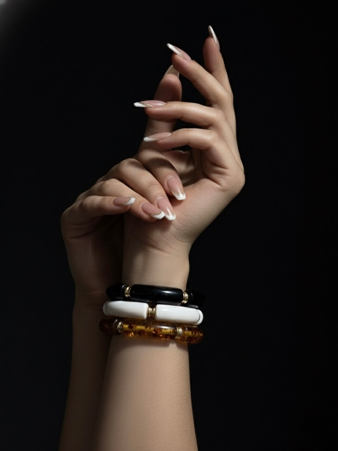 Nutty Nirvana Resin Bangles-Set of 3