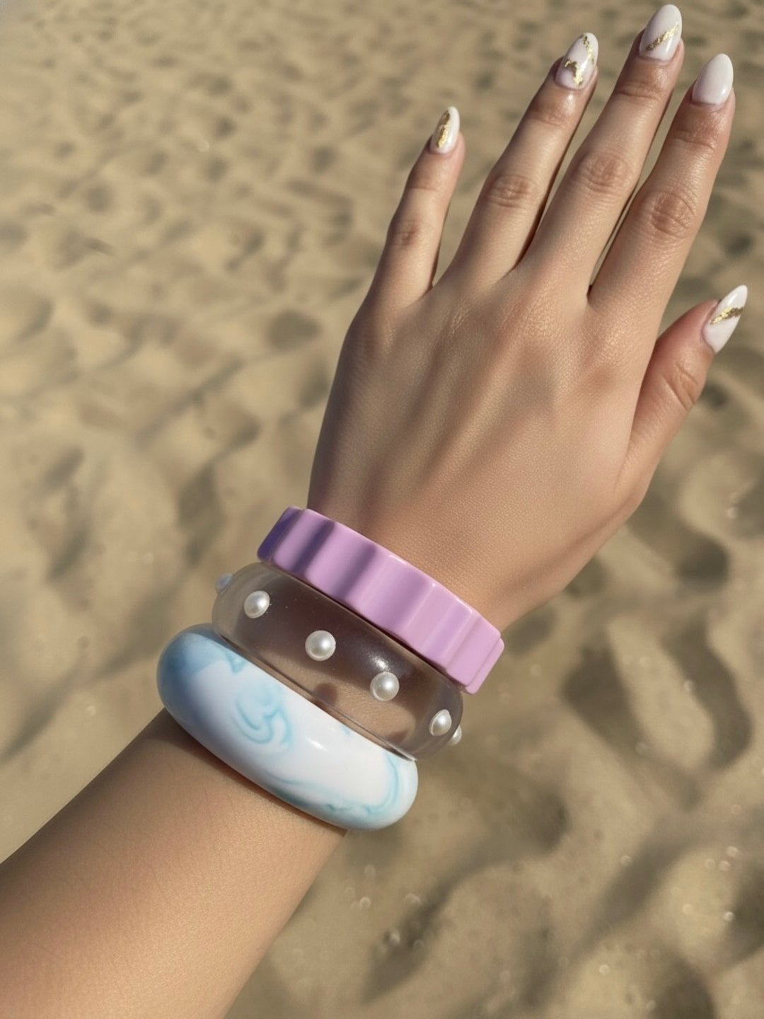 Cali Coast Resin Bangles-Set of 3