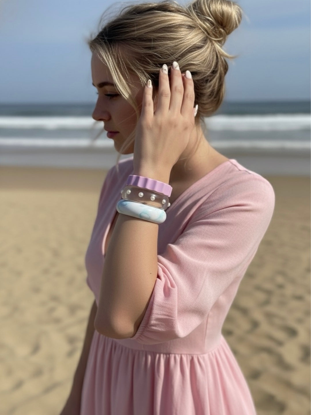 Cali Coast Resin Bangles-Set of 3