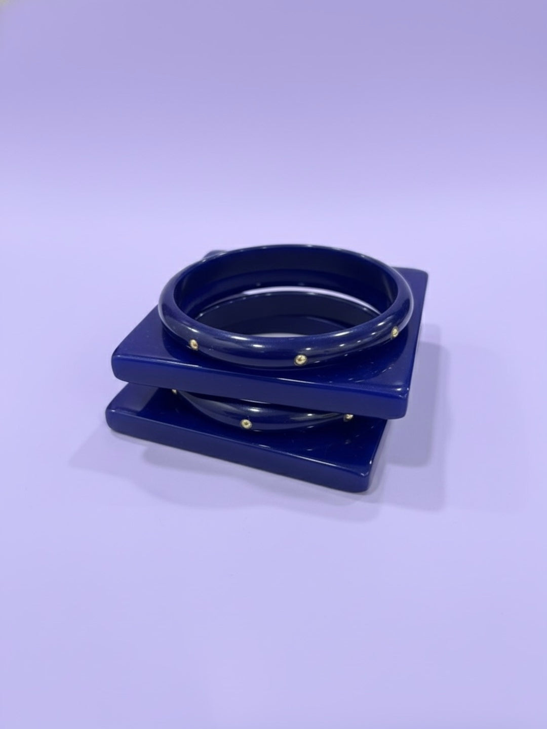 Aqua Chill Resin Bangles-Set of 4