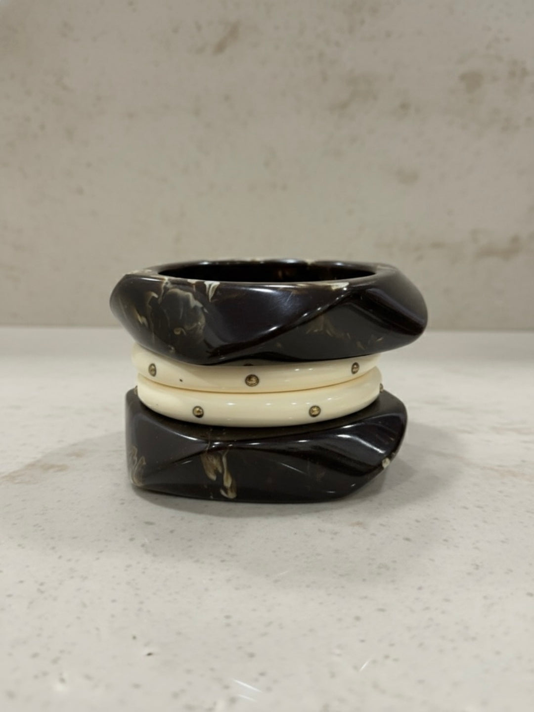 Brownie Resin Bangles-Set of 4
