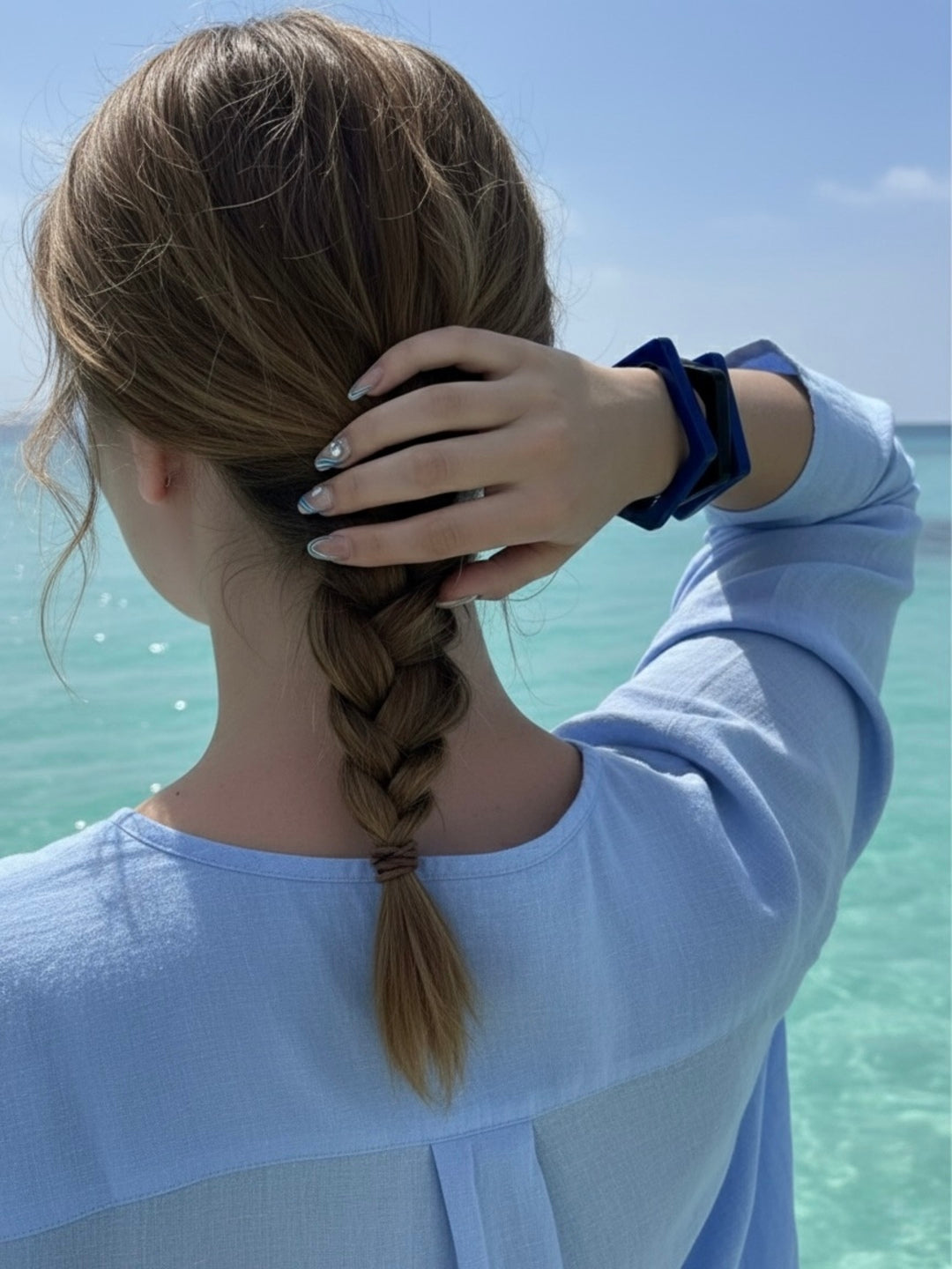 Eclipse Sky Resin Bangles-Set of 4