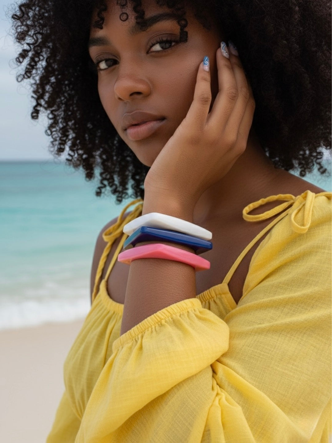 Vitamin Sea Resin Bangles-Set of 3