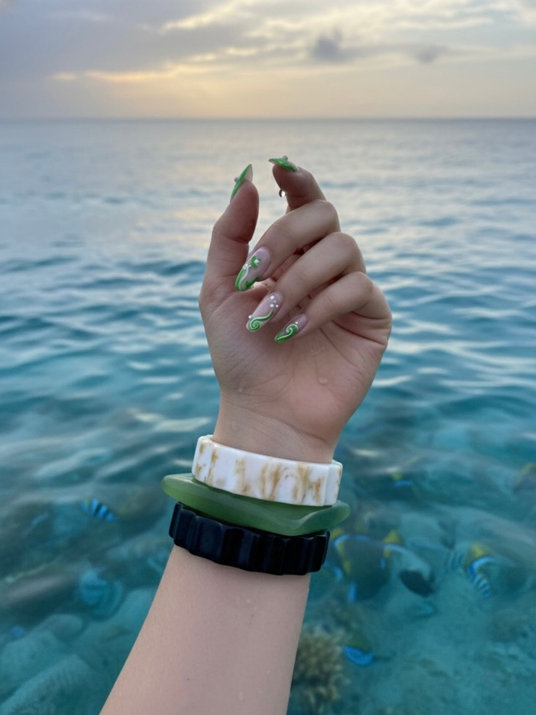 Tiki Twist Resin Bangles-Set of 3