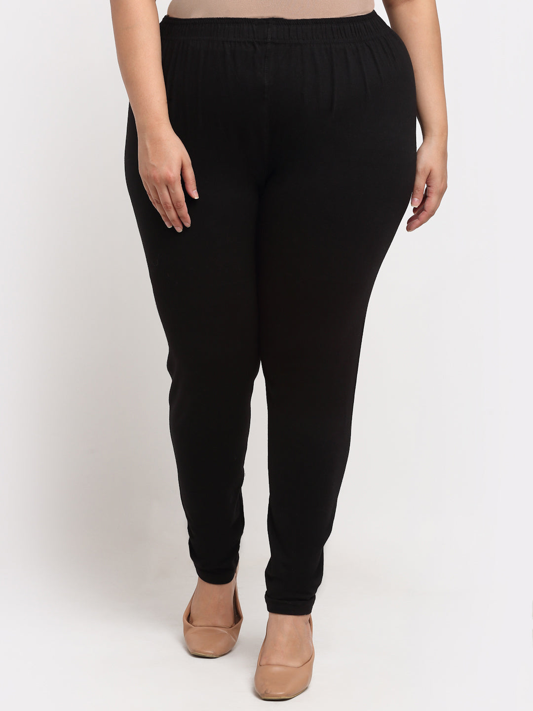 Black Ankle Length Plus Legging