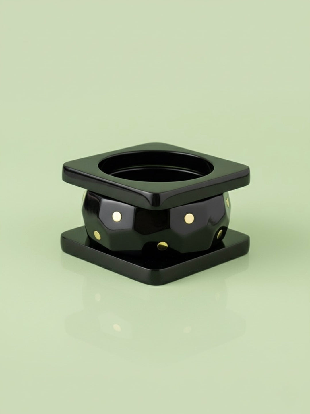 Palm Shade Resin Bangles-Set of 3