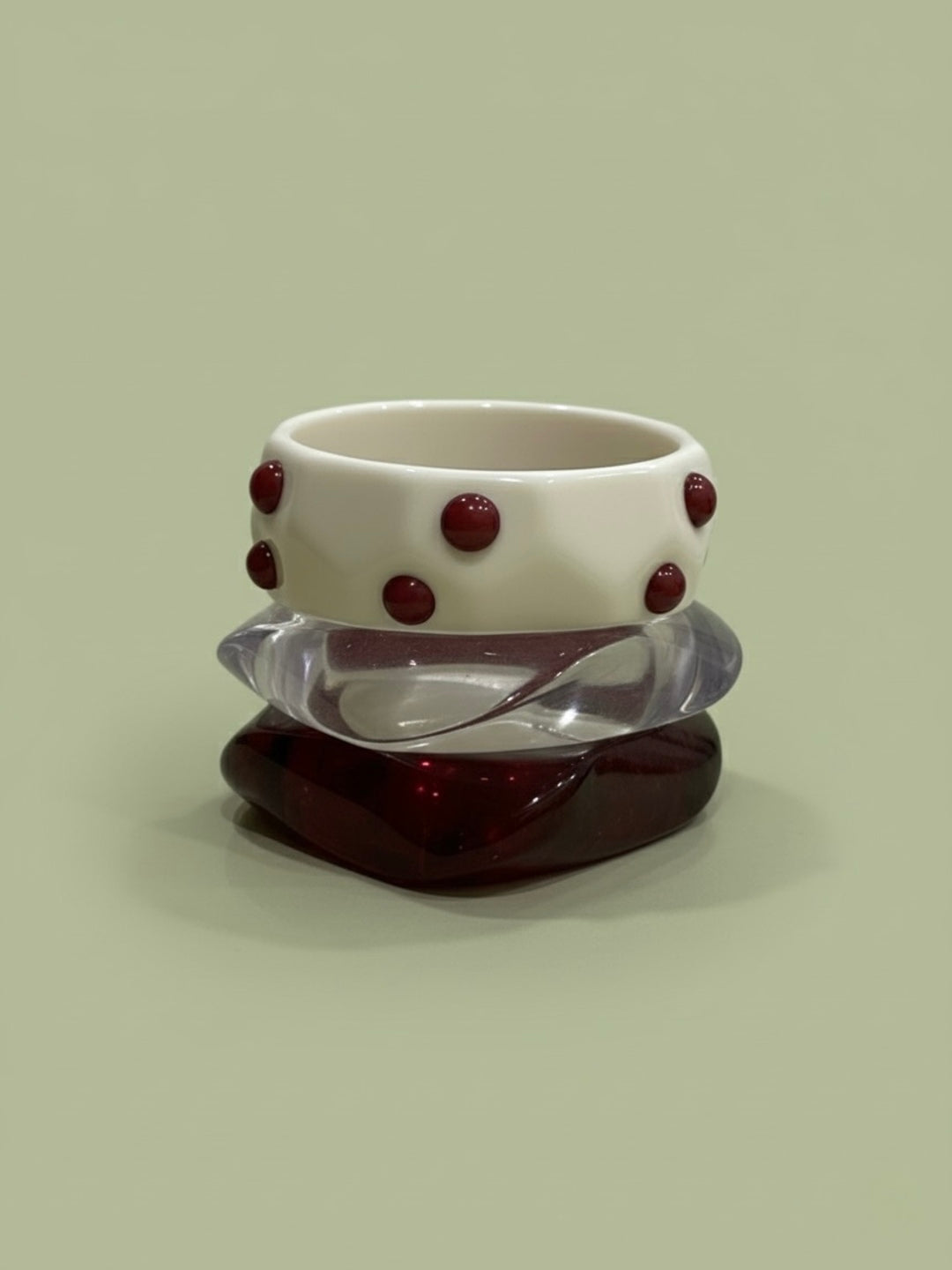 Coastline Crush Resin Bangles-Set of 3