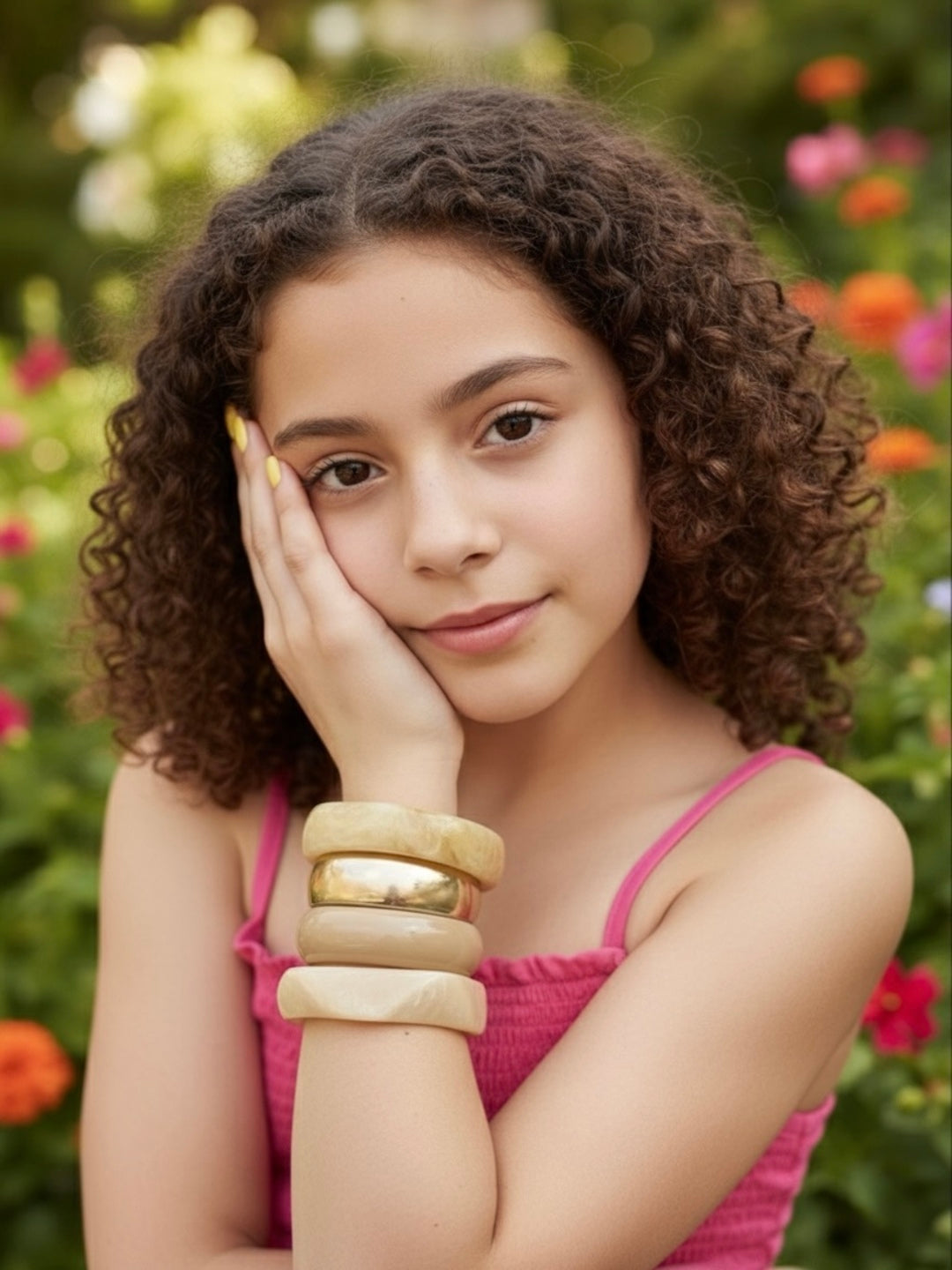 Affogato Resin Bangles-Set of 4