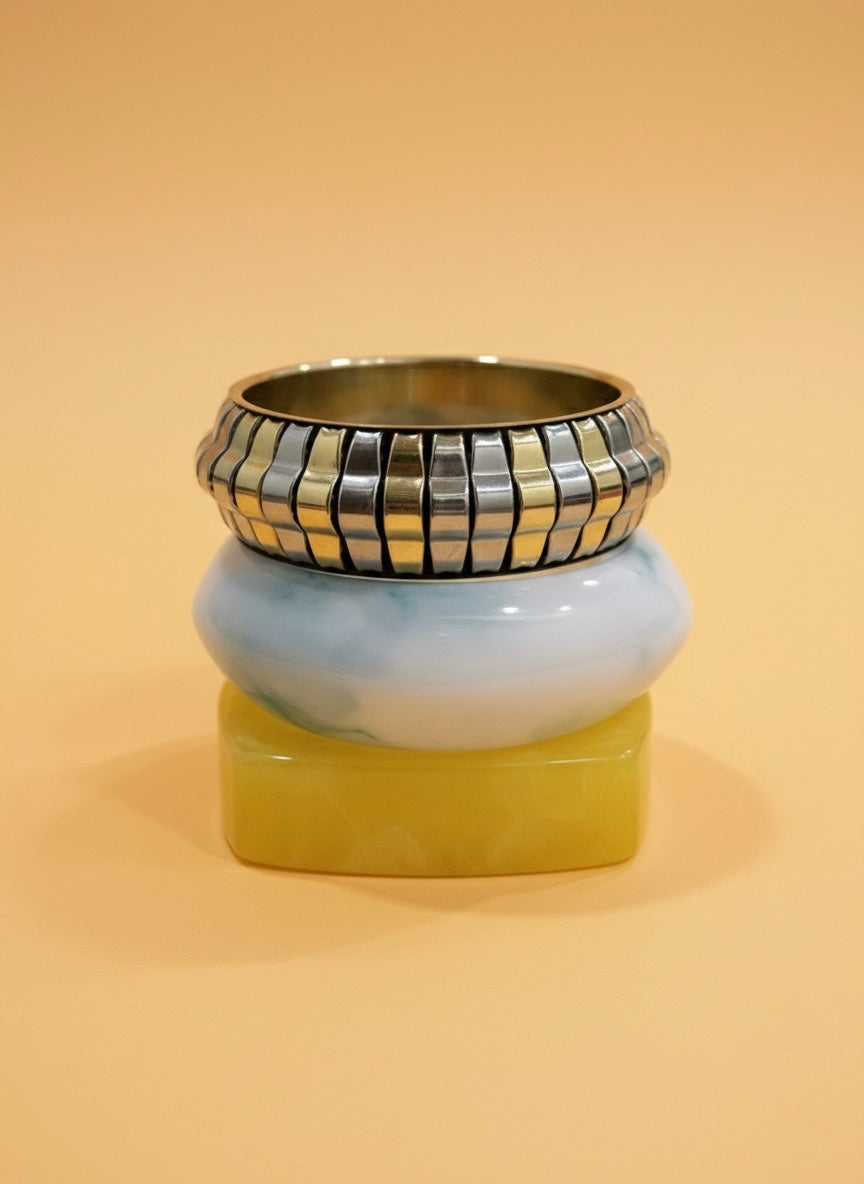 Beach Please Resin Bangles-Set of 3