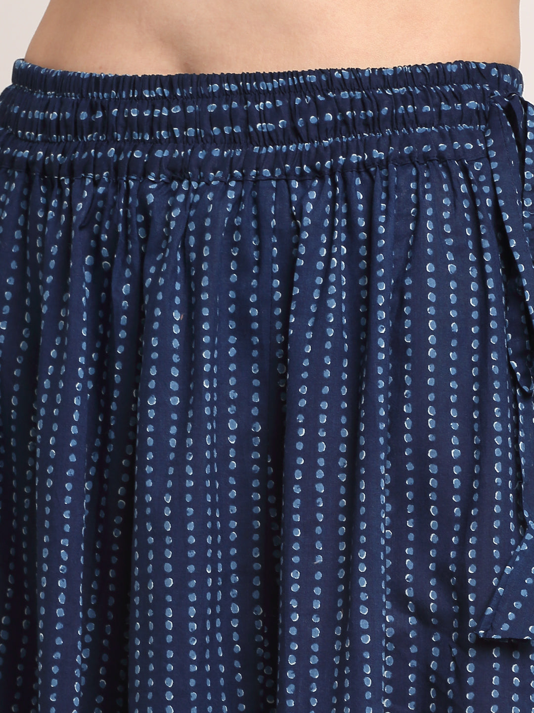 Indigo Dot Cotton Kali Palazzo