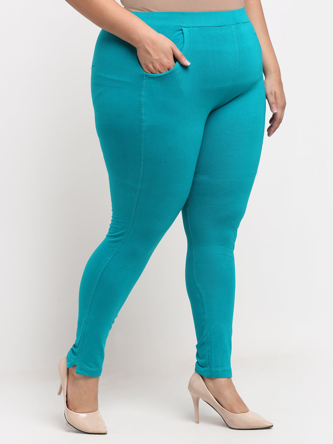 Turquoise Plus Pocket Pant