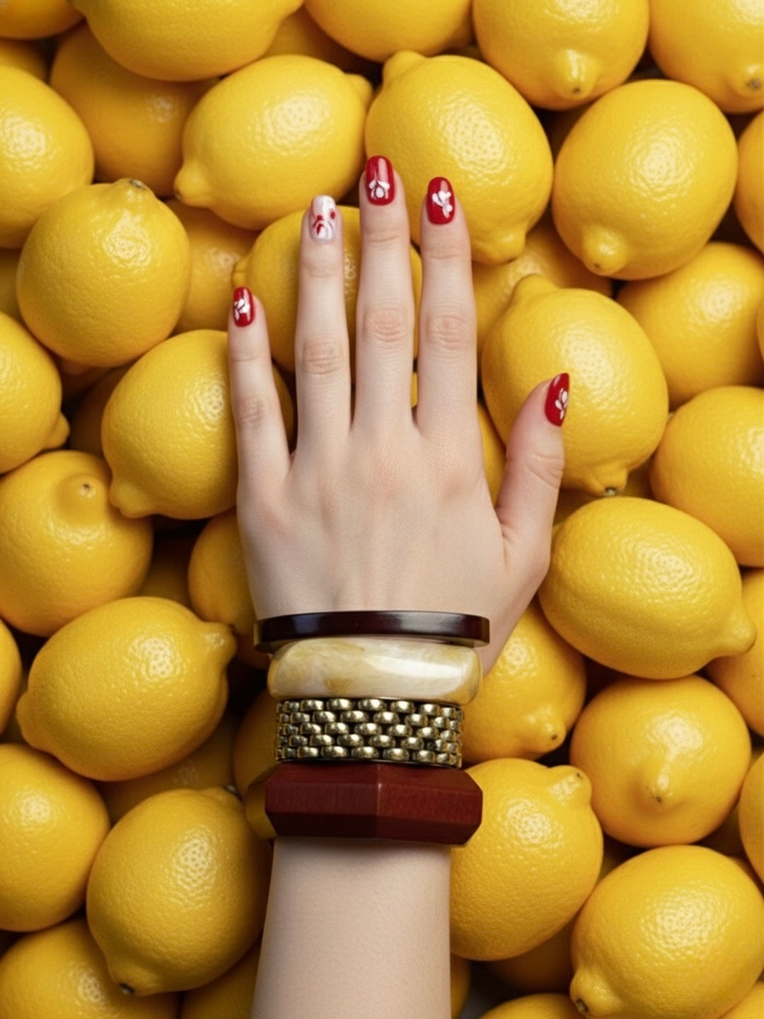 Pineapple Plunge Resin Bangles-Set of 4