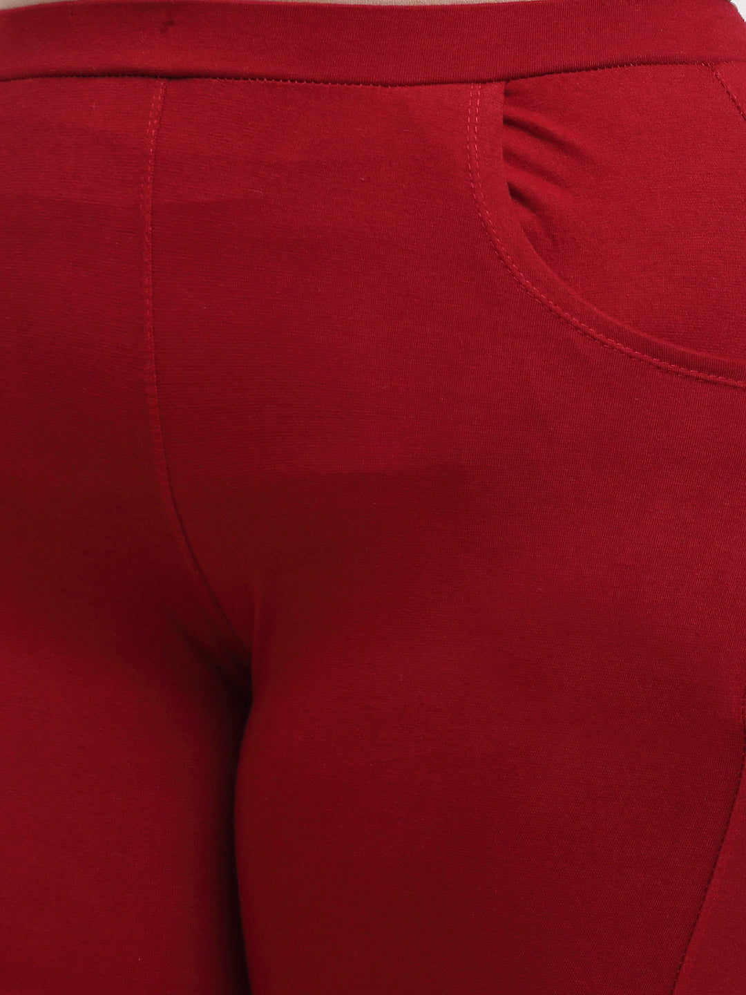 Maroon Plus Pocket Pant