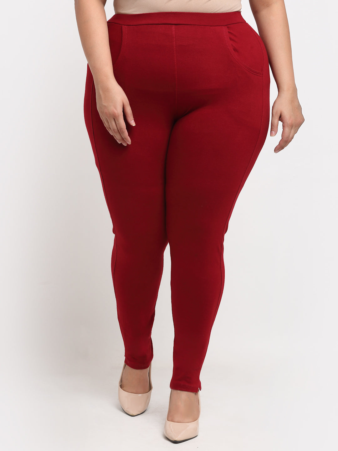 Maroon Plus Pocket Pant
