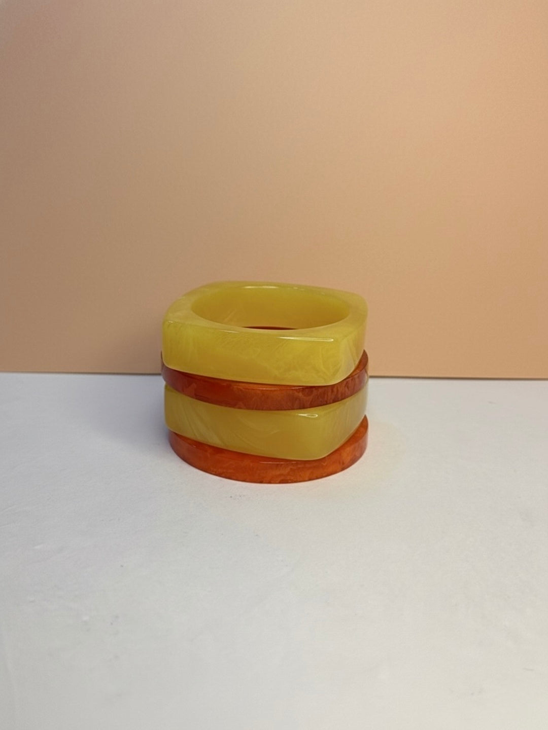 Lime Life Resin Bangles-Set of 4