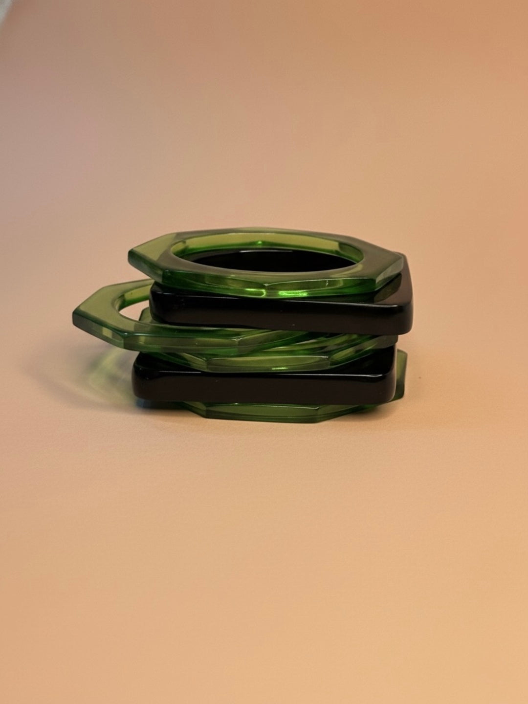 Cucumber Chill Resin Bangles-Set of 6
