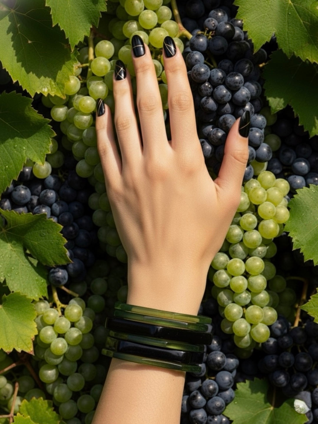 Cucumber Chill Resin Bangles-Set of 6