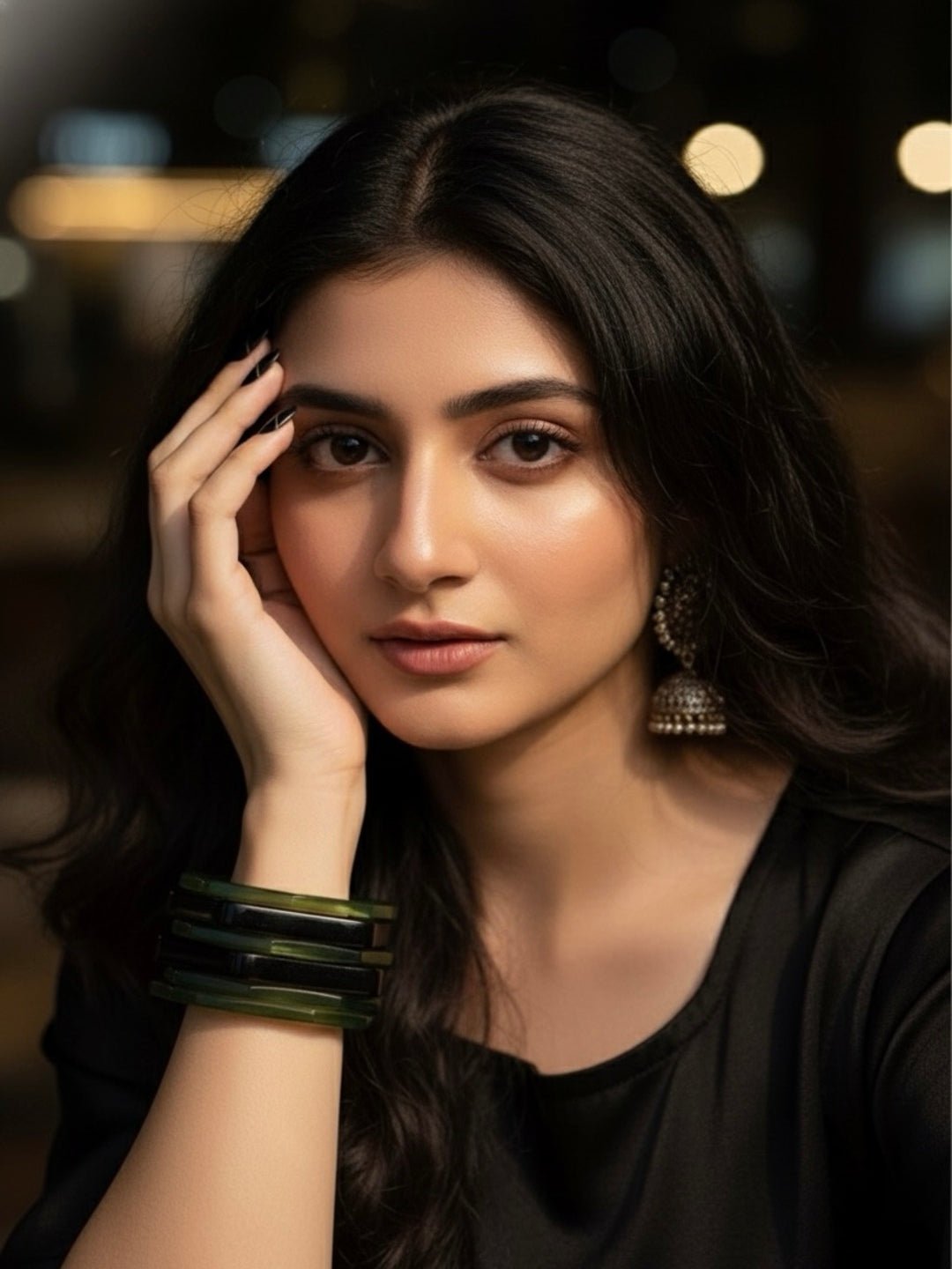 Cucumber Chill Resin Bangles-Set of 6