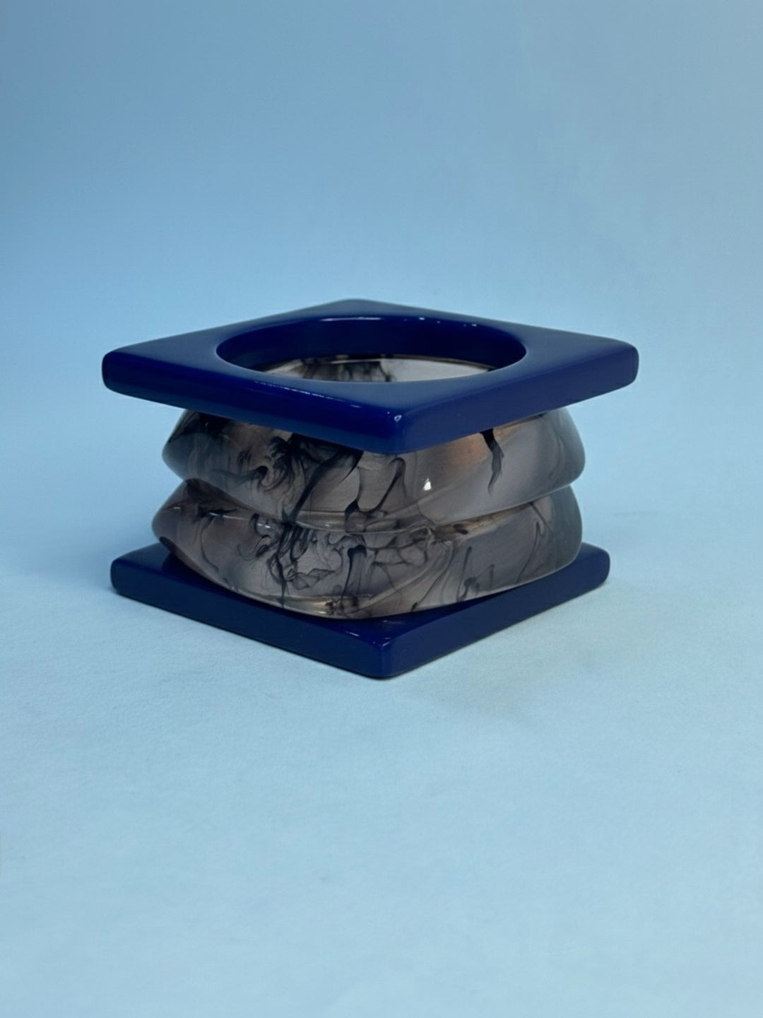 Ocean Dip Resin Bangles-Set of 4