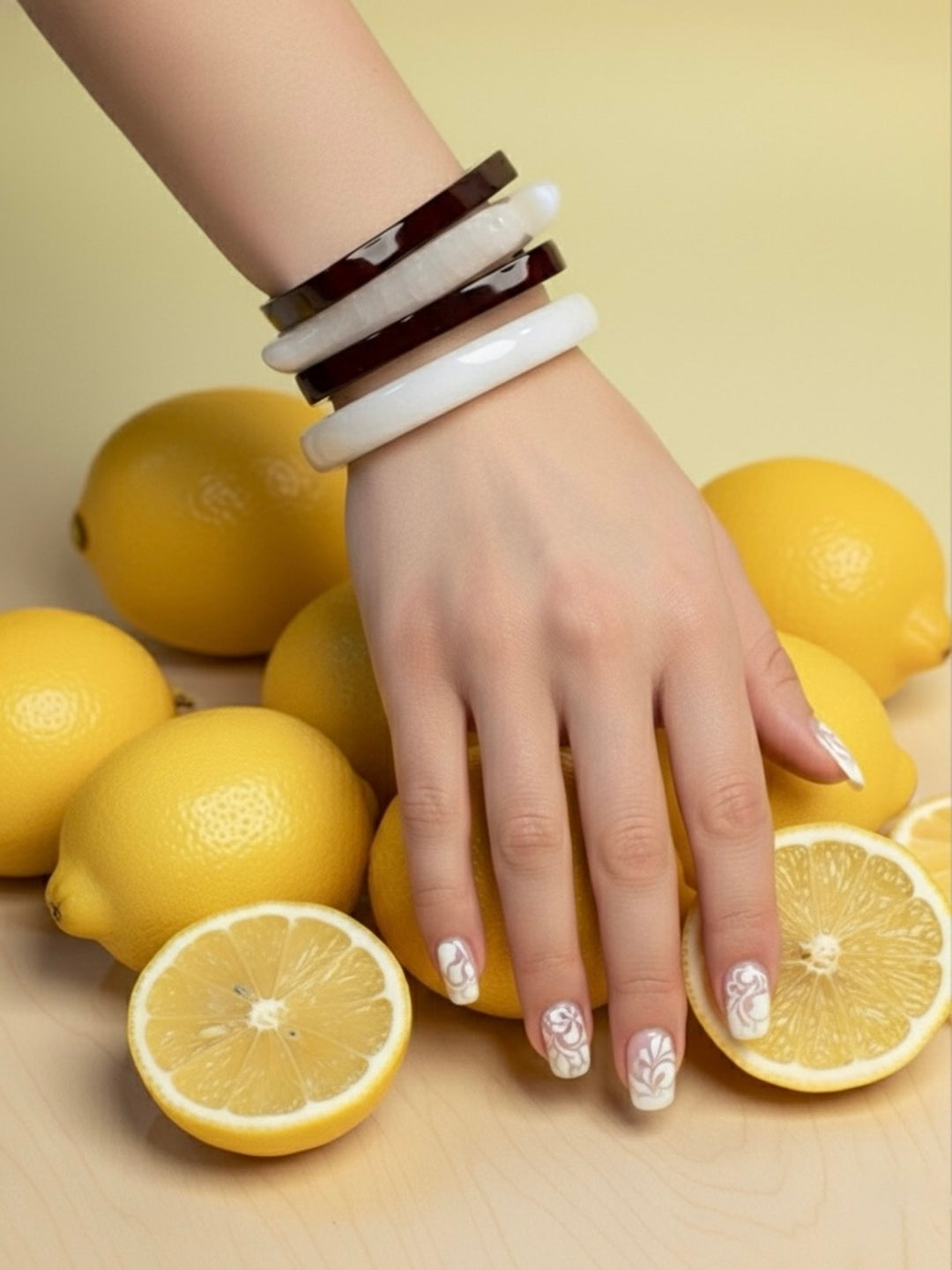 Coconut Shake Resin Bangles-Set of 4