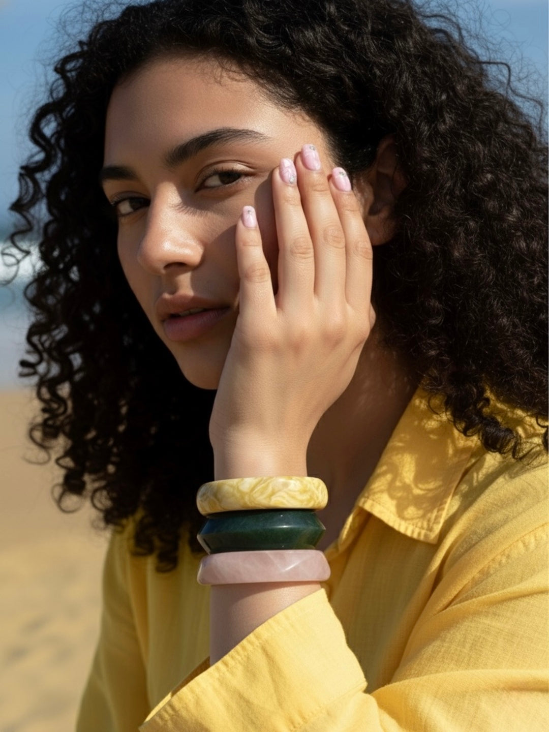 Meltdown Resin Bangles-Set of 3