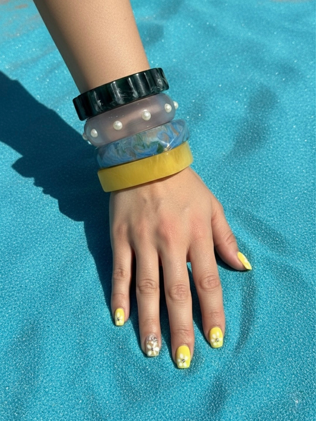 Zen Flow Resin Bangles-Set of 4