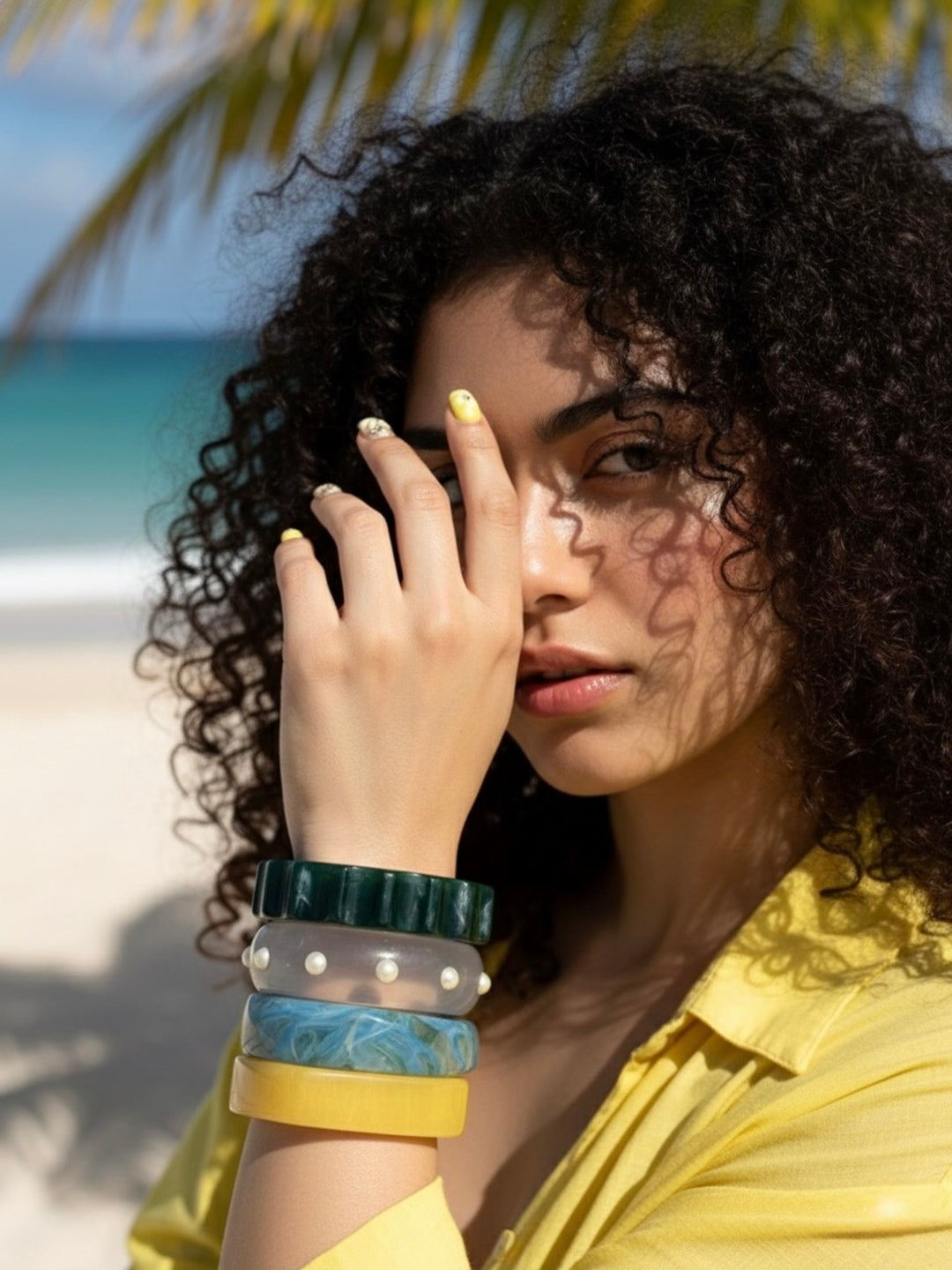 Zen Flow Resin Bangles-Set of 4