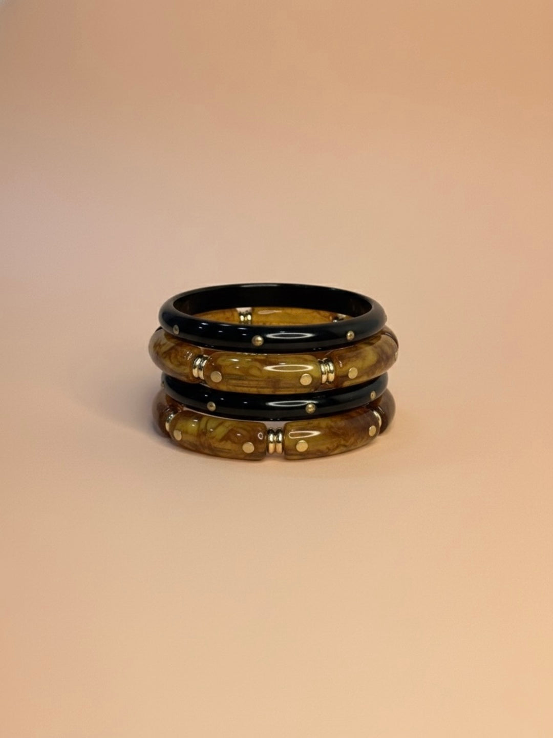 Cold Brew Resin Bangles-Set of 4
