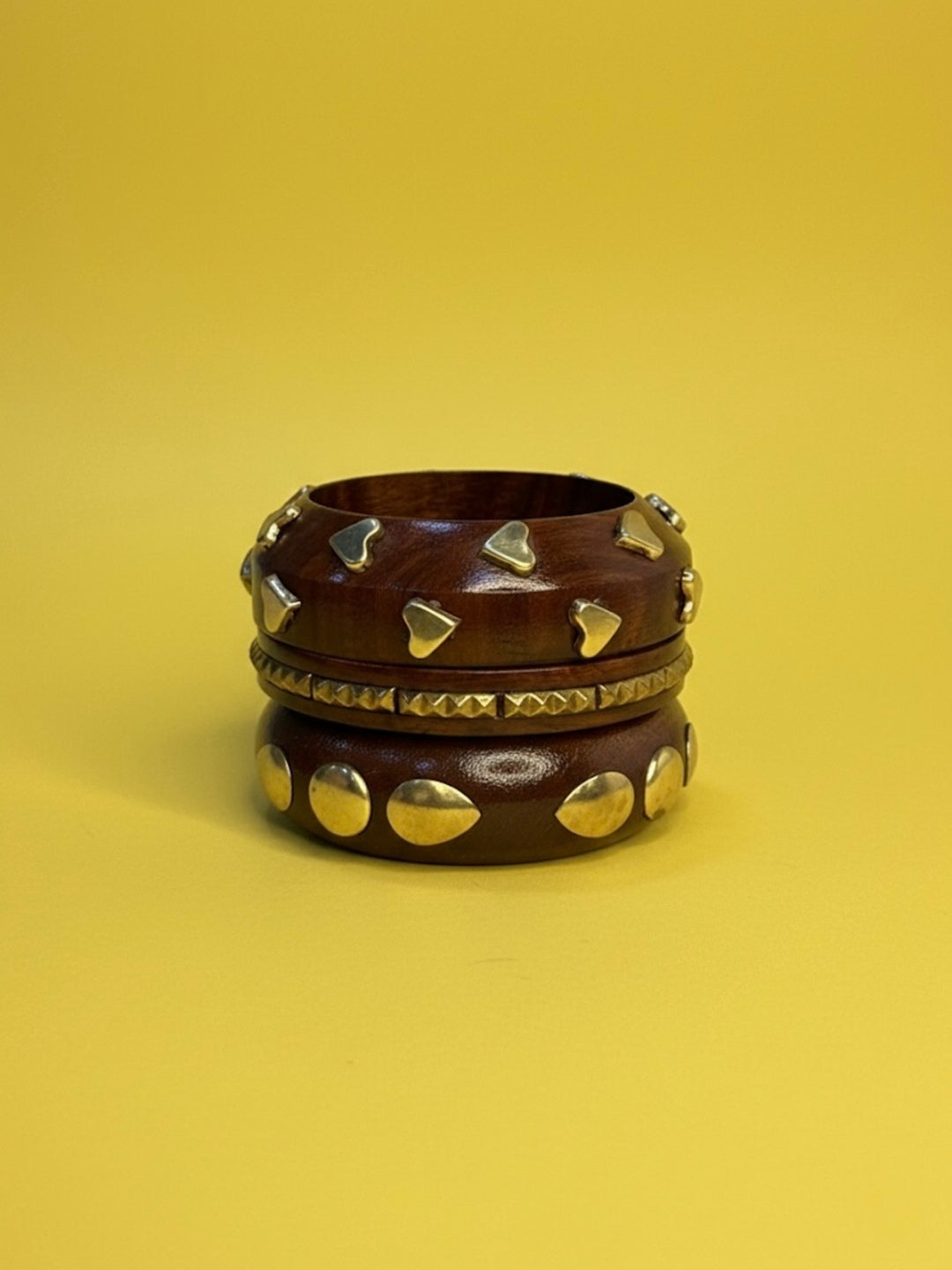 Taare Wooden Bangles-Set of 3