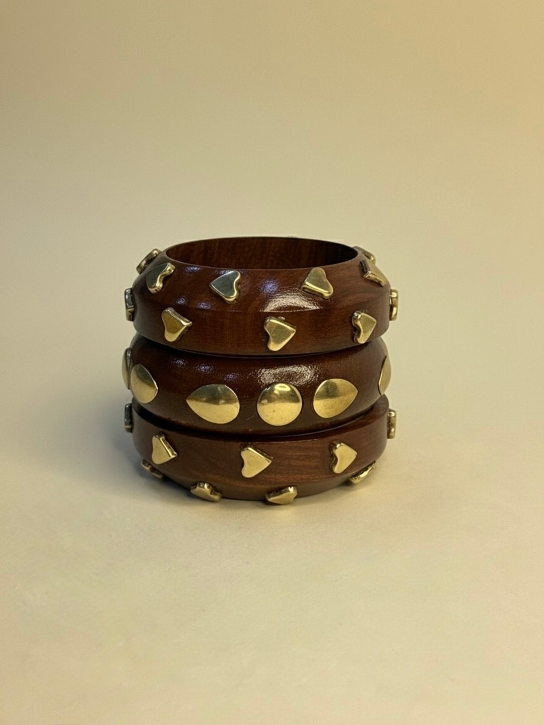 Mohini Wooden Bangles-Set of 3
