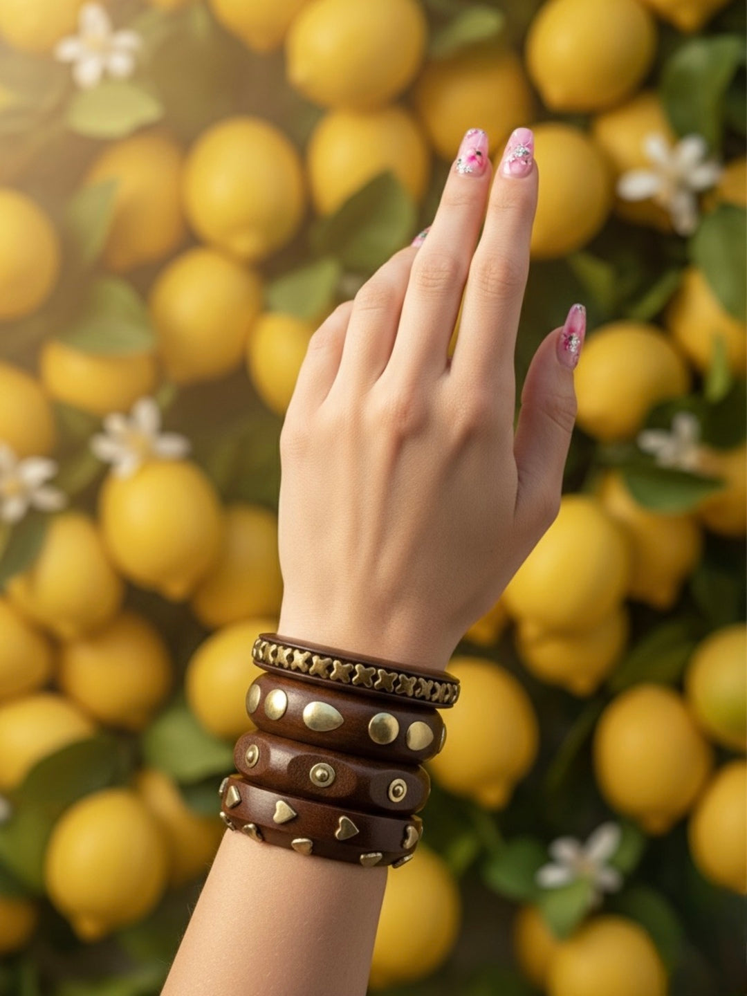 Sargam Wooden Bangles-Set of 4