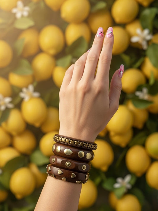 Sargam Wooden Bangles-Set of 4