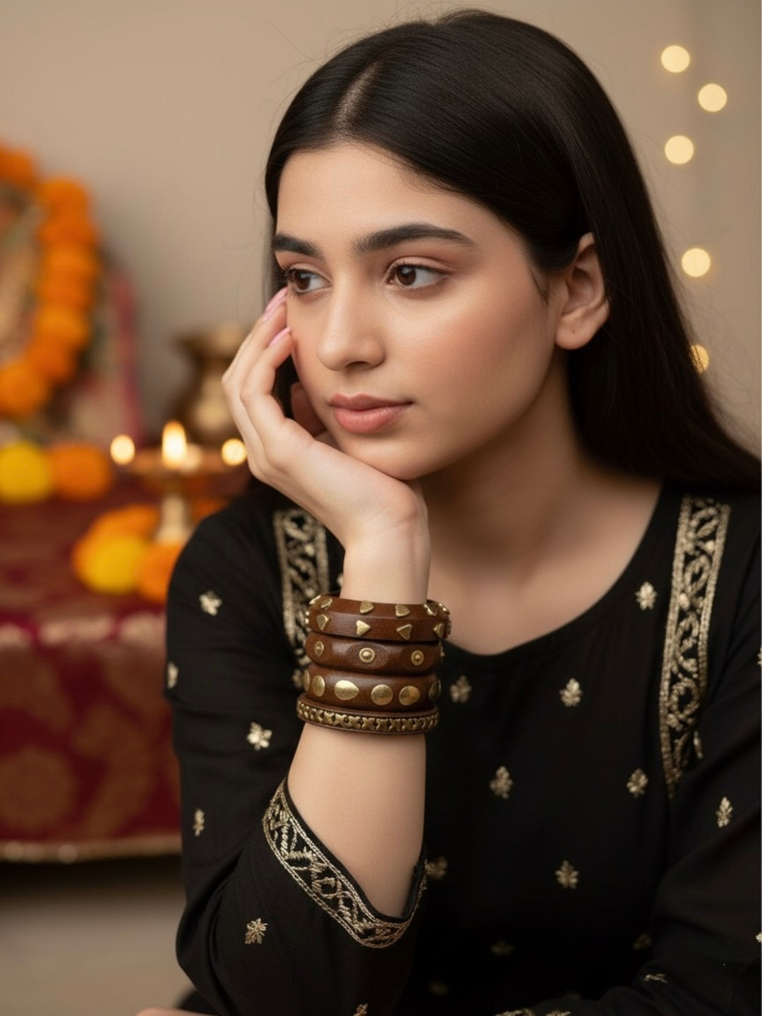 Sargam Wooden Bangles-Set of 4