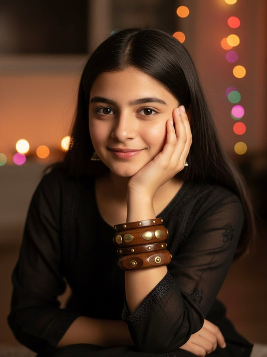 Chanak Wooden Bangles-Set of 4