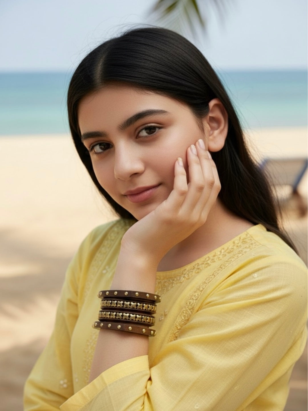 Aarohi Wooden Bangles-Set of 4