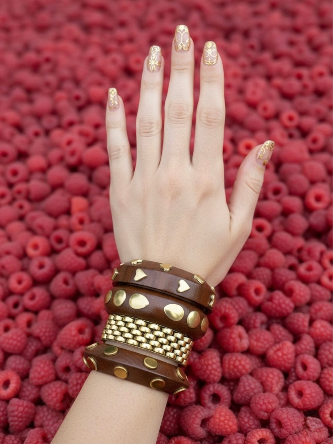 Ragini Wooden Bangles-Set of 4