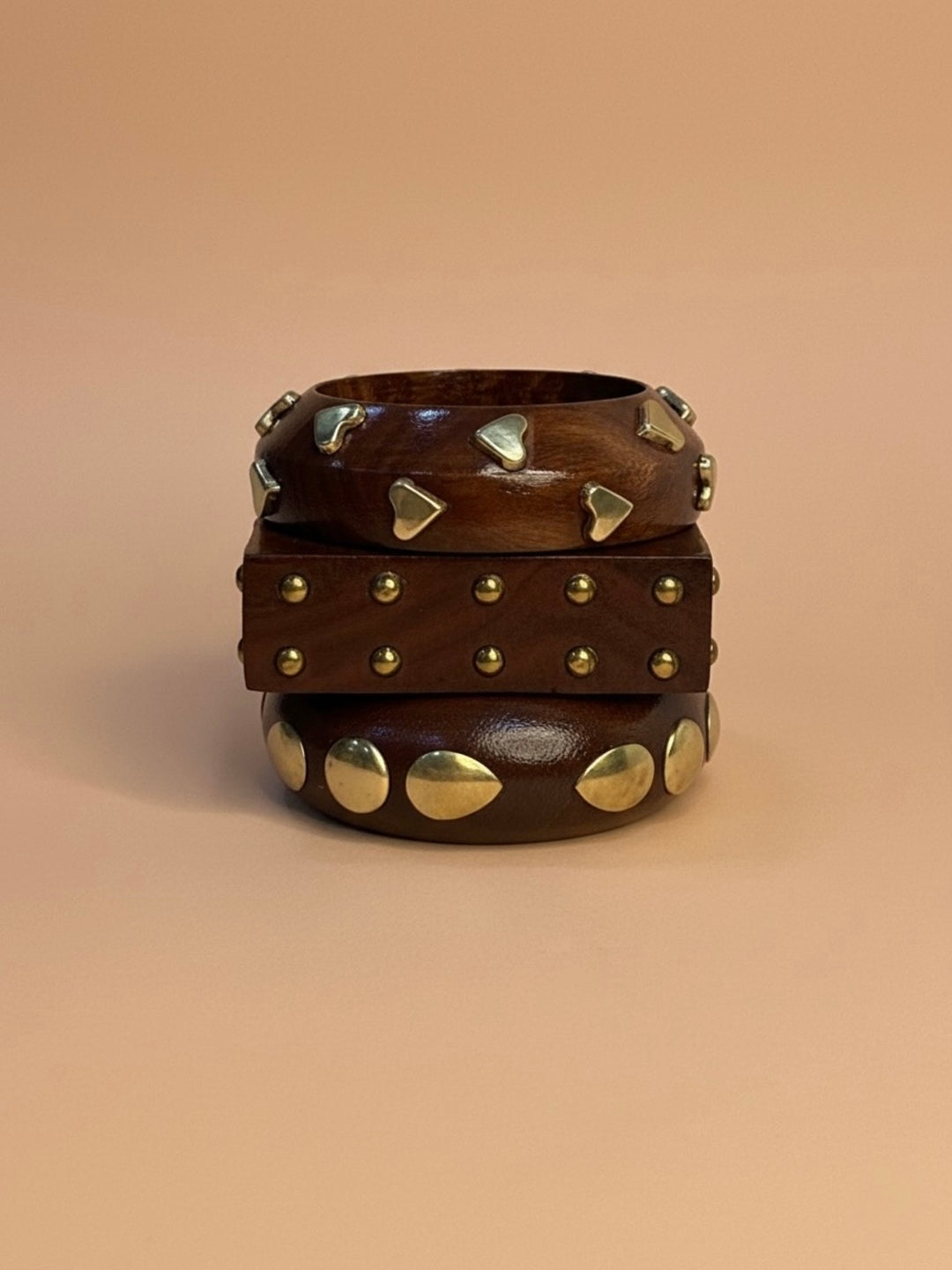 Kiara Wooden Bangles-Set of 3