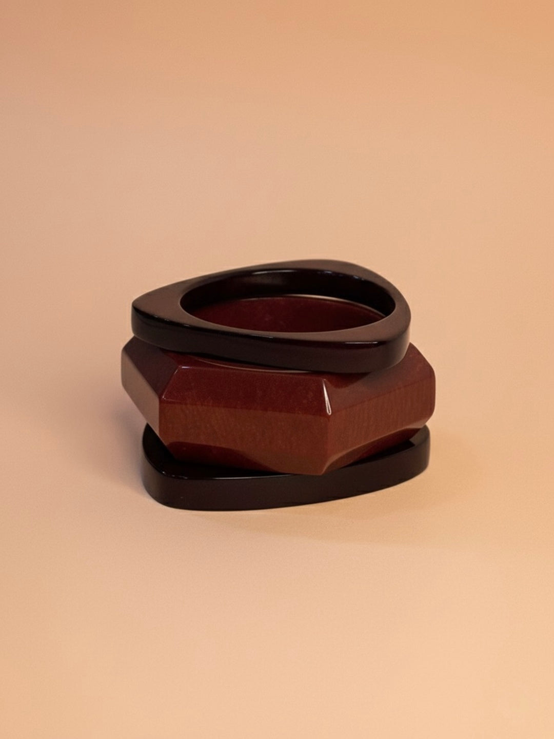 Berry Shot Resin Bangles-Set of 3