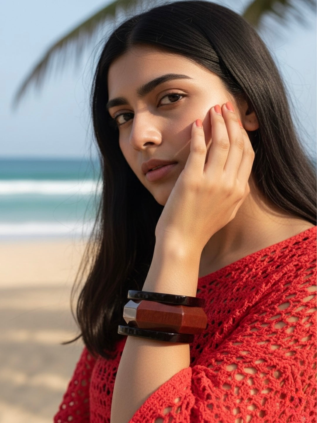 Berry Shot Resin Bangles-Set of 3