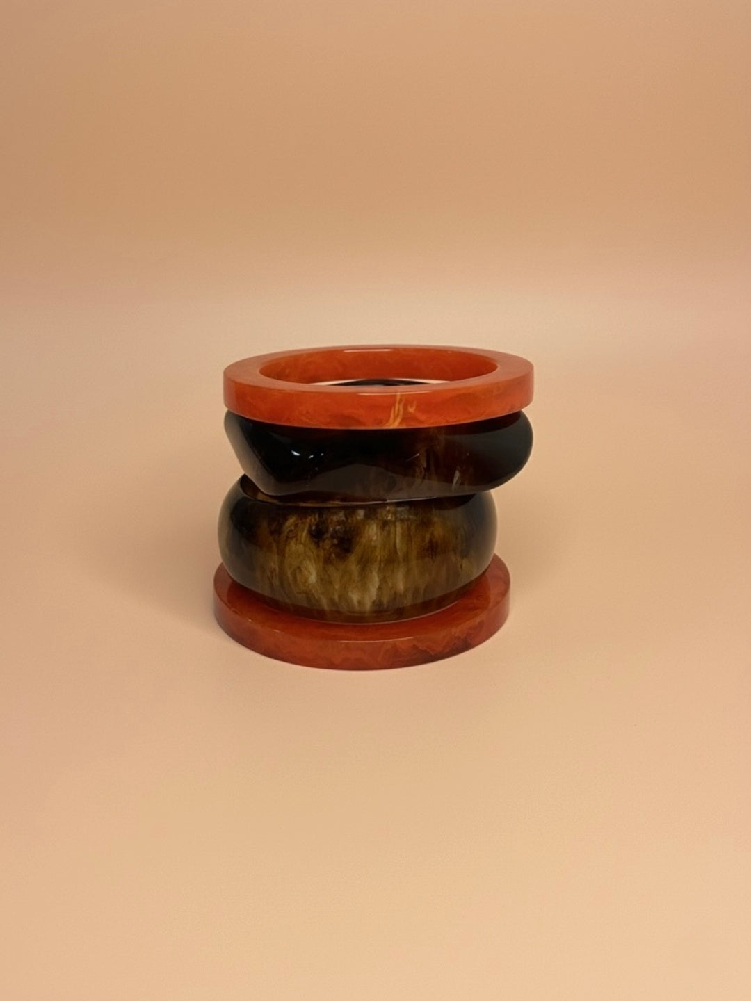 Tangy Sand Resin Bangles-Set of 4