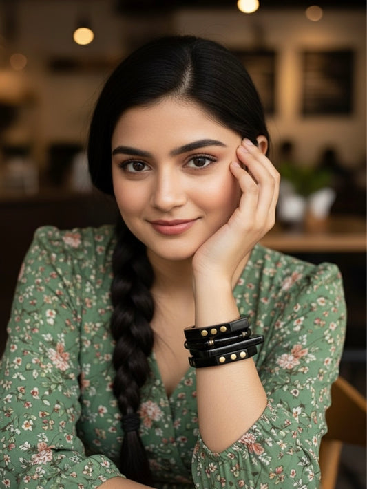 Knotty Resin Bangles-Set of 4