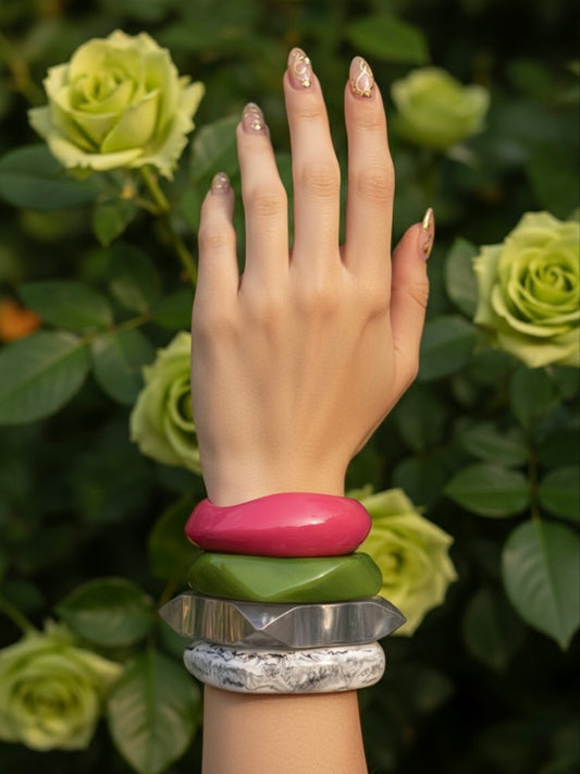 Cabo Cooler Resin Bangles-Set of 4