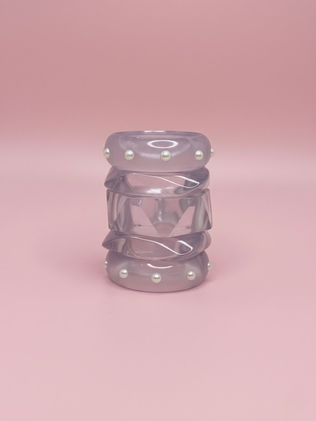 Shelly Belly Resin Bangles-Set of 5