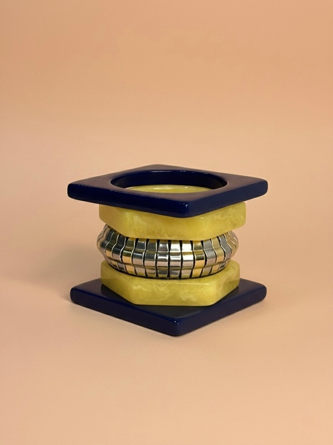 Pina Colada Resin Bangles-Set of 5