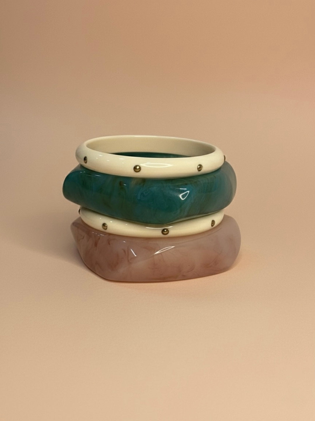 Mint To Be Resin Bangles-Set of 4