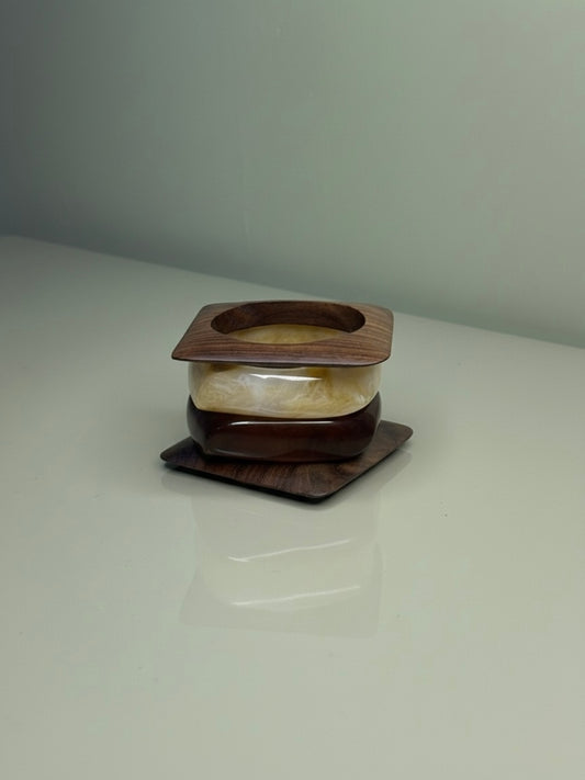 Fruit n Nut Resin Bangles-Set of 4