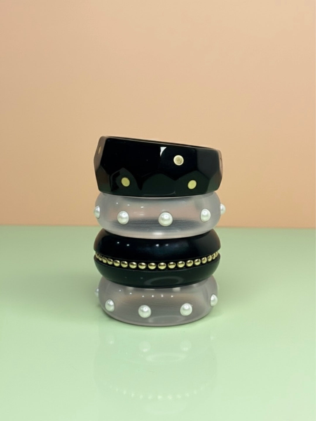70s Resin Bangles-Set of 4