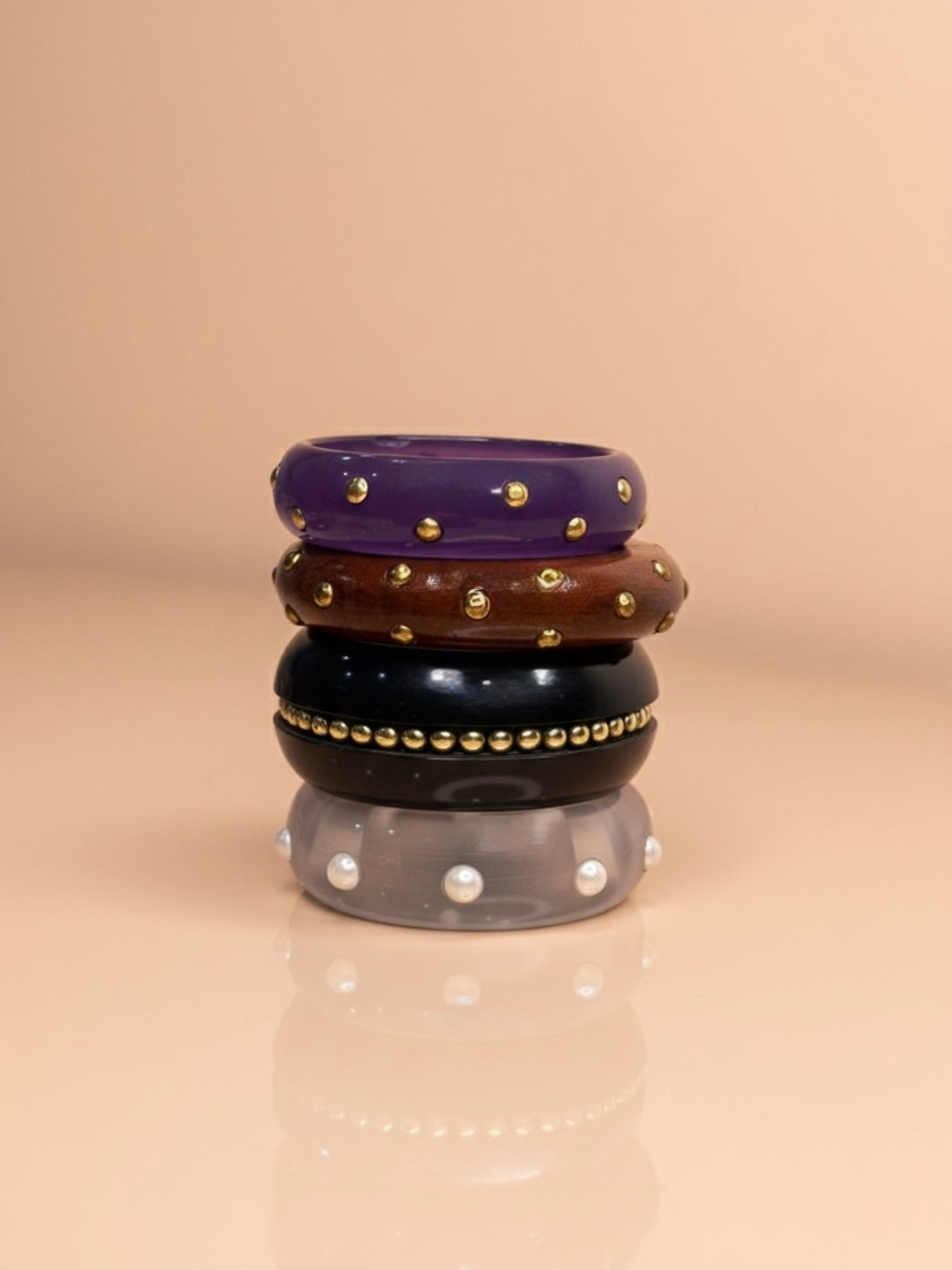 Nakhre Resin Bangles-Set of 4