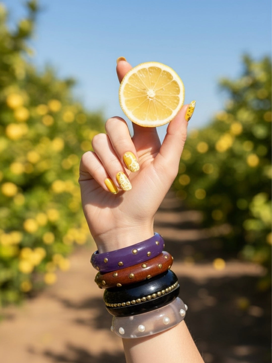 Nakhre Resin Bangles-Set of 4
