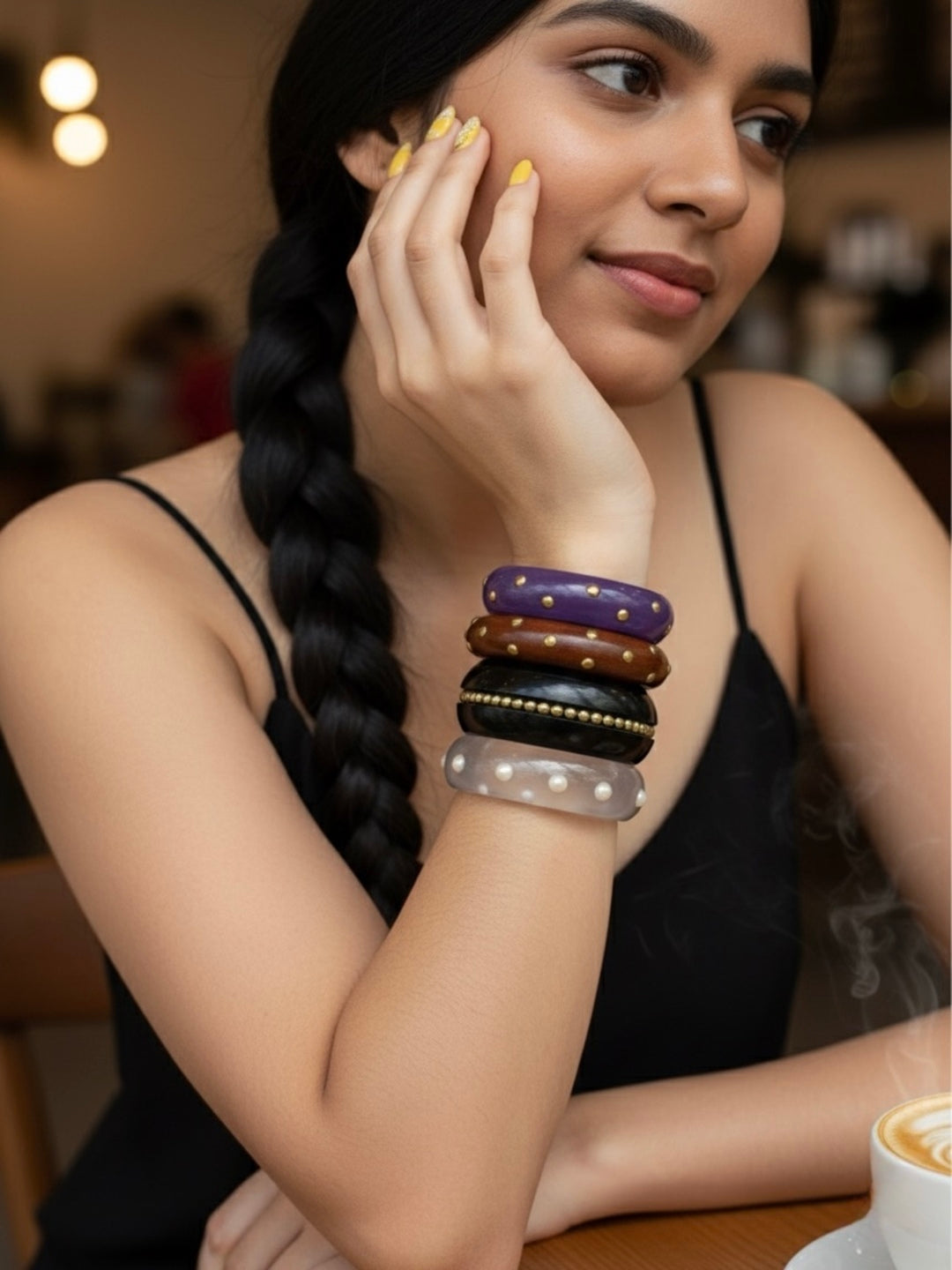 Nakhre Resin Bangles-Set of 4